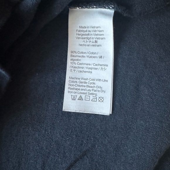 J. CREW Men’s Cotton-cashmere T-shirt, Navy Blue, size XL - Picture 2 of 3